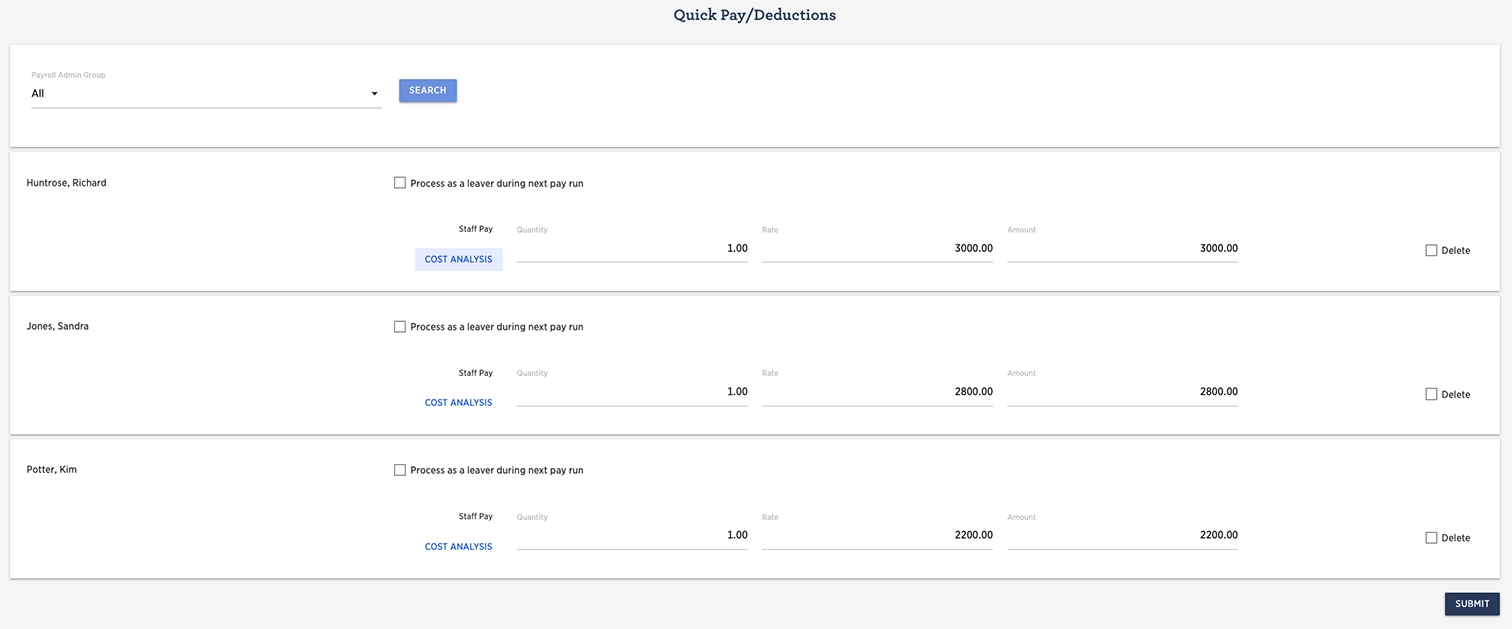 Quick Pay Cost Analysis