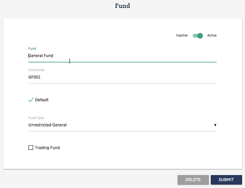 Fund Maintenance