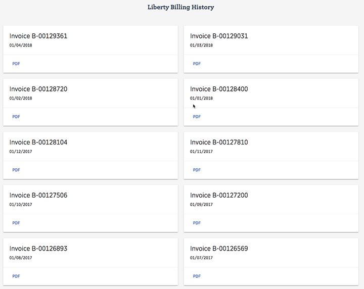 Invoice History