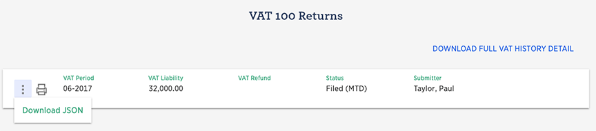 VAT100 Filed
